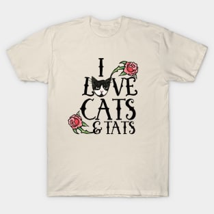 I love cats and tats T-Shirt